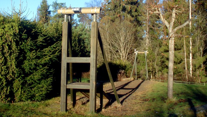 "Taubanen" på lekeplassen i Pasopveien reparert